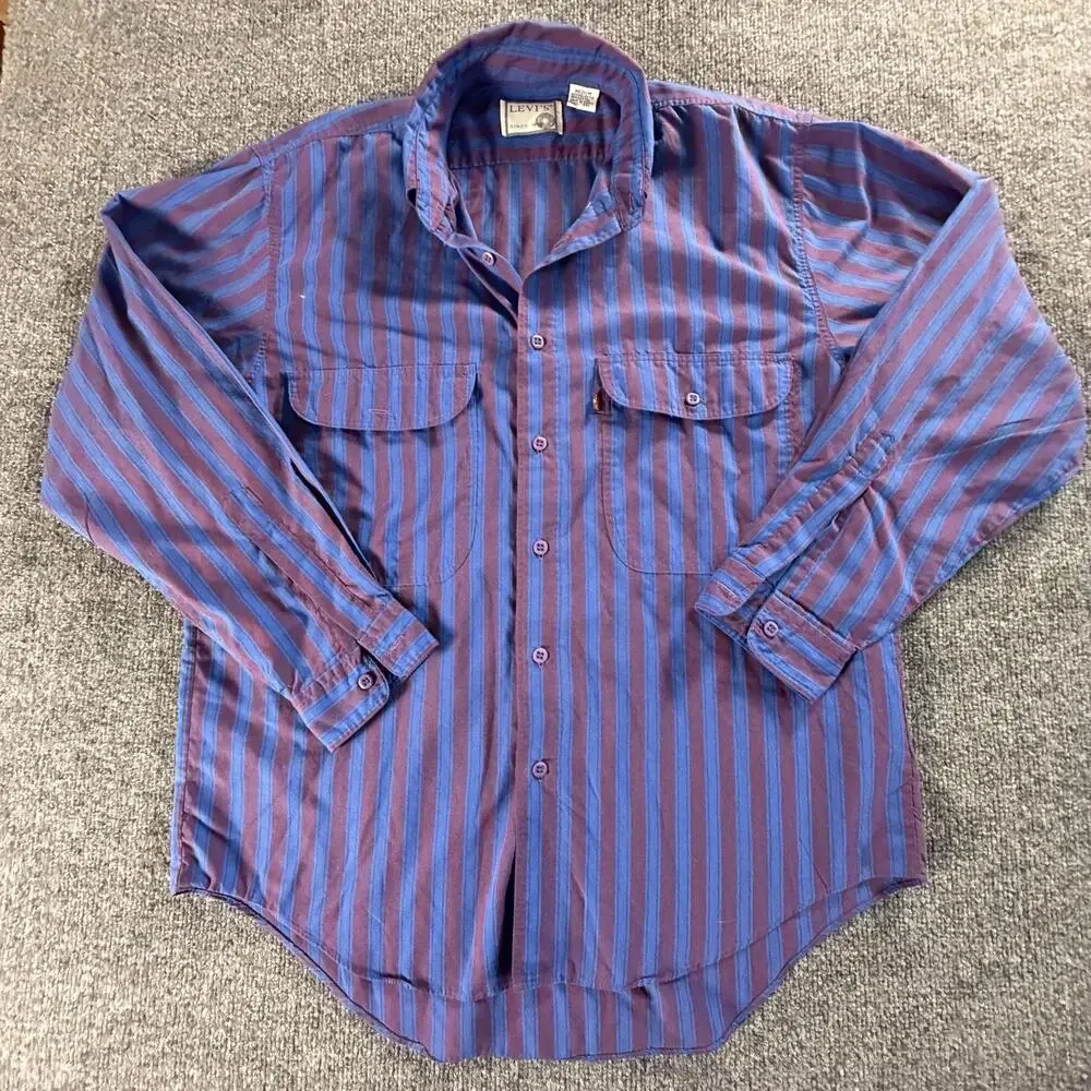 Levi's Men's Long Sleeve Casual Button-Up‎ Shirt Medium #686